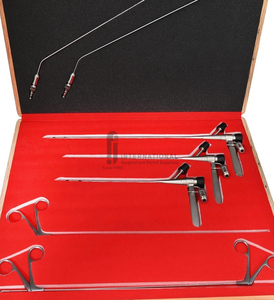Ensemble chirurgical de bronchoscopie manuel en acier inoxydable rigide, léger, réutilisable, de qualité supérieure, pour hôpital et soins intensifs, Classe I - Product Image 2