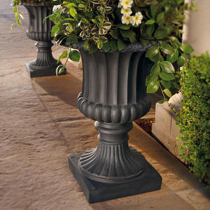 Vente directe usine – Pots de fleurs décoratifs modernes et minimalistes en fibre de verre, forme ondulée – Écologiques, légers et durables (peinture poudrée) - Product Image 3