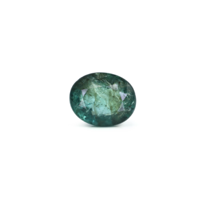 Loose 4.9 Carat Zambian Emerald Faceted Emerald Cut Iolite Gemstone for Fine Jewelry 12mm - Product Image 1