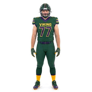 Dernier design, uniforme de football américain respirant à manches courtes, 100 % polyester, tenue d'équipe pour hommes, vêtements de sport performants, vente chaude OEM - Product Image 5