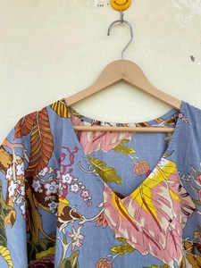 Vestido Kaftán Informal de Verano con Estampado Floral Tropical, sin Mangas, de Algodón, para Mujer, Ropa de Playa, Estilo Asia Pacífico - Product Image 5