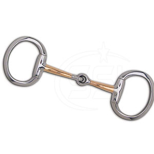 Bridon en acier inoxydable de haute qualité avec embout en cuivre et anneaux ovales pour équipement d'équitation, design personnalisable, finition lisse - Product Image 2