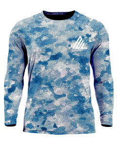เสื้อตกปลาแขนยาวพิมพ์โลโก้ได้ ป้องกันรังสียูวี สำหรับทุกเพศ ผลิตจากโพลีเอสเตอร์ 100% UPF 50 ระบายอากาศได้ดี ป้องกันแบคทีเรีย - Product Image 6