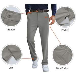 2025ชุดเดรสรัดรูปเข้ารูปพิมพ์ลายสำหรับผู้ชายกางเกงลำลองมีกระเป๋าสำหรับเดินทางและกอล์ฟ - Product Image 5