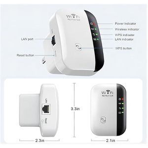 Répéteur WiFi et amplificateur de signal sans fil pour la maison jusqu'à 465 m², compatible avec plus de 50 appareils connectés - Product Image 1