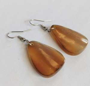 Pendientes de Cuerno Natural, Ecológicos, Hechos a Mano, Modernos, para Diseñadores y Tiendas de Joyería, Artesanía Natural de la India - Product Image 4