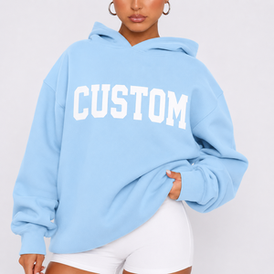 Sudadera con Capucha Oversize de Algodón de Alta Calidad con Logo Frontal para Hombre y Mujer, Manga Larga, Invierno - Product Image 1