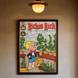 Impresión de Arte Pop de <span class=keywords><strong>Alec</strong></span> Monopoly, Mr. Monopoly Richie Rich - Cuadro Decorativo con Estampado Naranja para Pared, Decoración del Hogar - Product Image 2