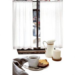 Handmade Natural Waxed Cotton Window Treatments Various Colors <b>Long</b> Short <b>Curtains</b> Soft Thick Fabric Rope for Home Use - Product Image 1