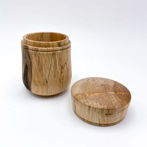 Wooden <b>Spice</b> <b>Jar</b> Storage Container Wooden Lid 250mL Capacity Eco-Friendly Durable Classic Design Kitchen Countertop - Product Image 5
