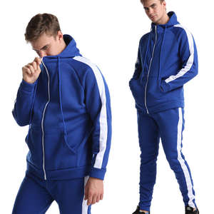 ชุดวอร์มซิปแบบมีฮู้ดสำหรับผู้ชาย ไซส์ใหญ่ ระบายอากาศได้ดี แห้งเร็ว เหมาะสำหรับการฝึกซ้อมวิ่งในฤดูหนาว สวมใส่สบาย ชุดสองชิ้น - Product Image 2