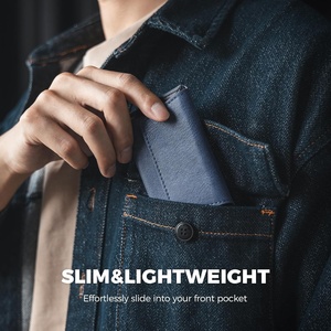 TILONSTAR TNC106 Best Quality Gifts Magnetic Slim <b>Card</b> Case Wallet <b>Holder</b> Pocket Organizer Leather Name Business <b>Card</b> <b>Holder</b> - Product Image 5