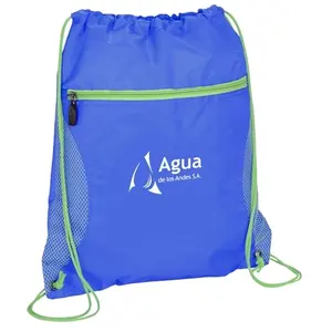 Solid Color Printing Drawstring Backpack