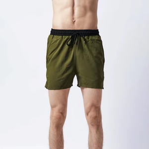 กางเกงขาสั้นชายคุณภาพดีสำหรับฤดูร้อน สีพื้น แบบสั่งทำได้ กางเกงชายหาด กางเกงว่ายน้ำ แห้งเร็ว สำหรับผู้ชาย - Product Image 5