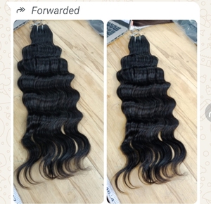 Krisoriginals - Extensiones de Cabello Humano Ondulado 100% de Origen Ético, con Cutícula Alineada, Cabello Remy Indio en Paquetes de 30 Unidades, Trama Plana a Máquina - Product Image 2