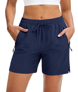 Women Regular Fit Hiking Cargo Shorts Breathable Quick Dry Athletic Golf Workout Shorts 4 Pockets Casual Sporty Fit Mid <b>Waist</b> - Product Image 1
