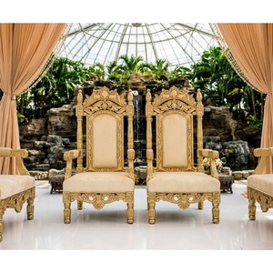 Juego de Sillas para Mandap de Boda Hindú Estilo Bollywood, Sillas de Madera de Lujo para Bodhi a Precio de Fábrica - Product Image 3