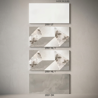 Carreaux muraux en céramique numérique à motif floral 30x60 cm, design brillant et émaillé pour les intérieurs de cuisine