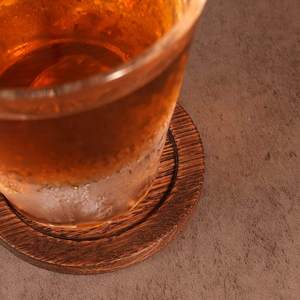 Wooden <b>Coasters</b> Grown Hardwood <b>Drink</b> <b>Coasters</b> for Bar Kitchen Home Tabletop Protection - Product Image 3