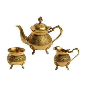 Bouilloire à thé en cuivre gravée motif floral, pot à café et à eau fait main, théière pour cuisine, restaurant, usage domestique et options cadeaux - Product Image 4