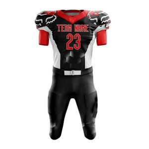 Uniforme de football américain pour hommes de qualité supérieure, léger, entièrement imprimé par sublimation, vêtements d'équipe antibactériens, uniforme de football pour hommes - Product Image 2