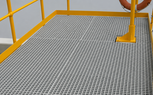 Rejilla Antideslizante de FRP, Rejilla de Plástico Reforzado con Fibra de Vidrio Resistente a la Corrosión para Pasarelas Industriales y Cubiertas de Drenaje - Product Image 2