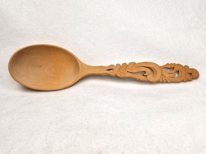 Cuillère à thé en bois écologique, faite à la main, pour café, thé, sucre, accessoire de cuisine poli - Product Image 4