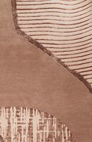 Tapis Erosion fait main en 100% fine laine de Nouvelle-Zélande, avec support en toile de latex, tufté, abstrait, épais (0,6-1 pouce) Tapis à poils longs, adapté aux animaux domestiques