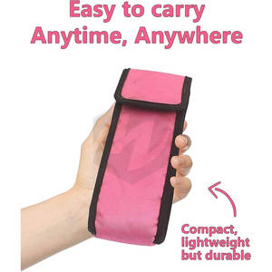 Ensemble d'otoscope de poche de couleur rose, outil d'examen médical compact avec éclairage LED lumineux, portable pour diagnostic auriculaire - Product Image 3