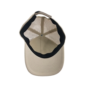 Custom Waterproof Sporty Golf <b>Hat</b> 6 Panel 2D Embroidery Logo Laser Cut Holes Perforated Velcro Buckle Baseball <b>Cap</b> Four Seasons - Product Image 5