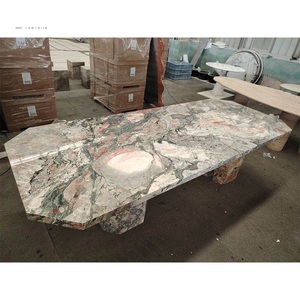 Luxury <b>Coffee</b> <b>Table</b> Unique Style Modern Design <b>Rectangle</b> Four Seasons Pink French Marble Living Room Furniture Indoor Home - Product Image 1