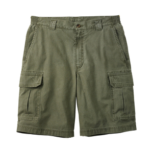 Pantalones Cortos Cargo para Hombre, Azul Sólido, Algodón Oxford, Cintura Media, Cierre de Botones, Estilo Bermuda Informal con Bolsillos, Tejido Transpirable - Product Image 5
