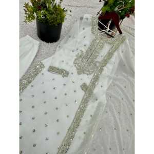 Mono de Fiesta Elegante de Diseñador con Dupatta y Top Sharara para Ocasiones Especiales - Product Image 6