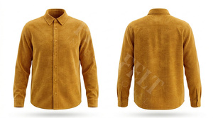 เสื้อเชิ้ตแขนยาวผ้าคอร์ดูรอยเนื้อนุ่มสบายทรงเข้ารูปลำลองแฟชั่นฤดูใบไม้ร่วงฤดูหนาวทันสมัยสั่งตัดได้สำหรับผู้ชาย - Product Image 6