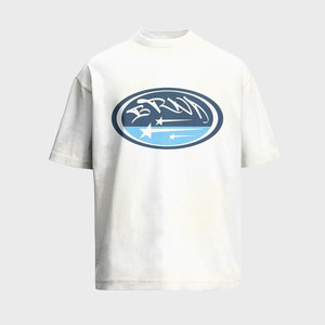 Camiseta Moderna de Estilo Único con Cuello Redondo y Manga Corta, con Estampado de Letras en la Parte Delantera, Camiseta Informal de Algodón Jersey con Diseño Gráfico, Corte Regular - Product Image 2
