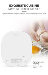 블루투스 식품 0.1g 다이어트 기록 배터리 영양 무게 측정 주방 체중계 용 욜 란다 스마트 연결 디지털 LED 화면 - Product Image 6