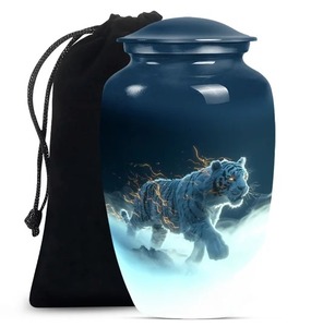 Urna Funeraria de Aluminio con Diseño de Tortuga para Cenizas Humanas Adultas, Urna Funeraria Grande con Bolsa de Terciopelo Gratis - Product Image 3
