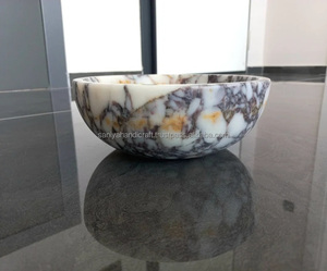 Best Price Polished Black & White Marble Bowl <b>Slate</b> Agate Style Restaurant Decoration Gift Idea Handmade Stone Craft - Product Image 4