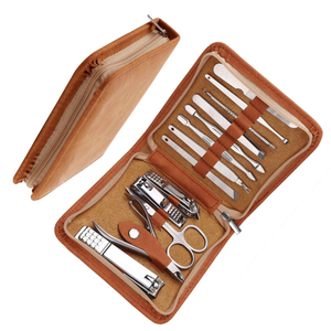 8pcs High Quality Manicure Set With Sharp Blades <b>Nail</b> Clipper Scissor for Baby Infant Foot Grooming Comes Leather Zipper Case - Product Image 4