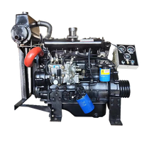 Mesin Diesel 4 Silinder 3600RPM Kecepatan Tinggi, Mesin Industri Berpendingin Air 3000RPM untuk Pompa Drainase Kota 4102 30KW 2400RPM
