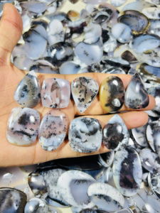 Accesorios de joyería de piedras preciosas sueltas ópalo dendrita natural cabujón en forma de mezcla atractivo al por mayor - Product Image 2