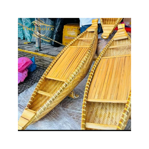 VietChoice - Bote de Trabajo de Bambú Ecológico, Acabado Natural, Alta Calidad para Decoración - Product Image 1