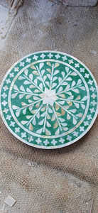 Artisanat classique, sous-plat décoratif en nacre, fabriqué à la main en Inde, artisans indiens, durable, écologique, pour tous les jours - Product Image 5