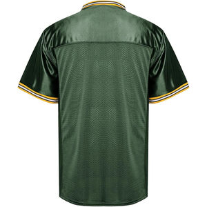 Camiseta de Fútbol Verde con Cuello en V para Hombre, Manga Corta, Malla Transpirable, Poliéster, Ropa Deportiva de Equipo, Corte Regular, Todas las Temporadas - Product Image 2