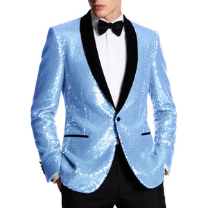 Chaqueta Blazer de Lentejuelas para Hombre, Estilo Europeo Americano, Ropa de Club, Traje Casual, OEM, Hecho a Medida, Estilo Fiesta Nocturna VIP - Product Image 6