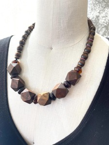 Collier en bois de qualité supérieure, robuste, couleur unie, personnalisable, vente en gros directe usine - Product Image 3