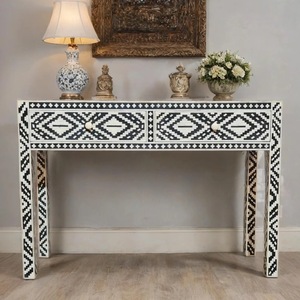 ILAHI's Bone Inlay <b>Drawer</b> Modern Design Agate Detailing <b>Storage</b> Portable Home Furniture - Product Image 2