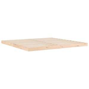 Cadre de lit en bois de pin massif 213,5 x 104 x 9 cm Lits en bois massif naturel - Product Image 3
