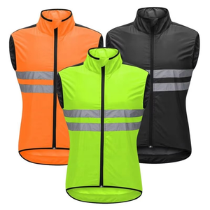 Gilet de sécurité respirant en nylon-coton personnalisé 2026 avec fermeture éclair, nouveau design, maillots de cyclisme unisexes - Product Image 1
