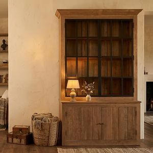 Mueble Consola de Almacenamiento Desy, Ecológico, Duradero, de Madera de Teca Sólida, Acabado Natural, Mueble Contemporáneo para Sala de Estar - Product Image 2